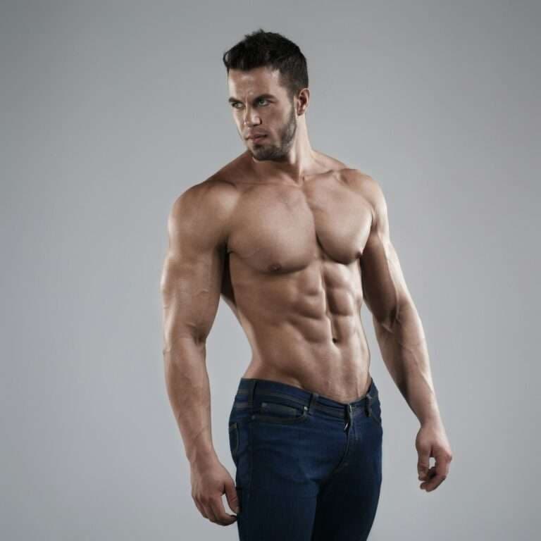 Fit confident man representing male vitality and performance